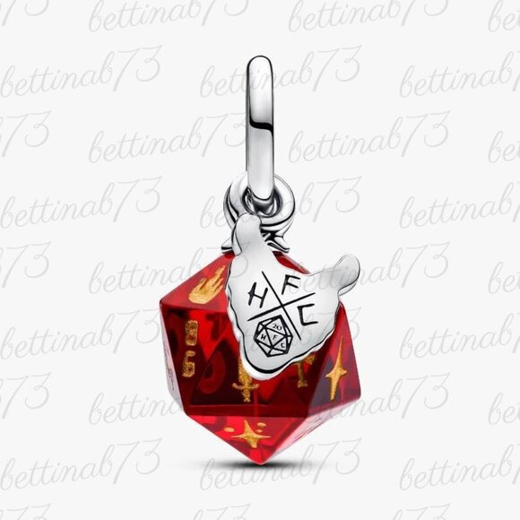 Pandora Stranger Things Hellfire Club Dice Dangle Charm - Picture 2 of 6
